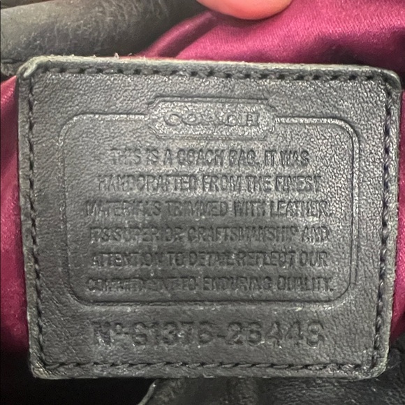 Coach Black and Cream Signature Shoulder Hobo - Picture 11 of 14